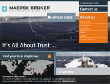 Tablet Screenshot of maerskbroker.com